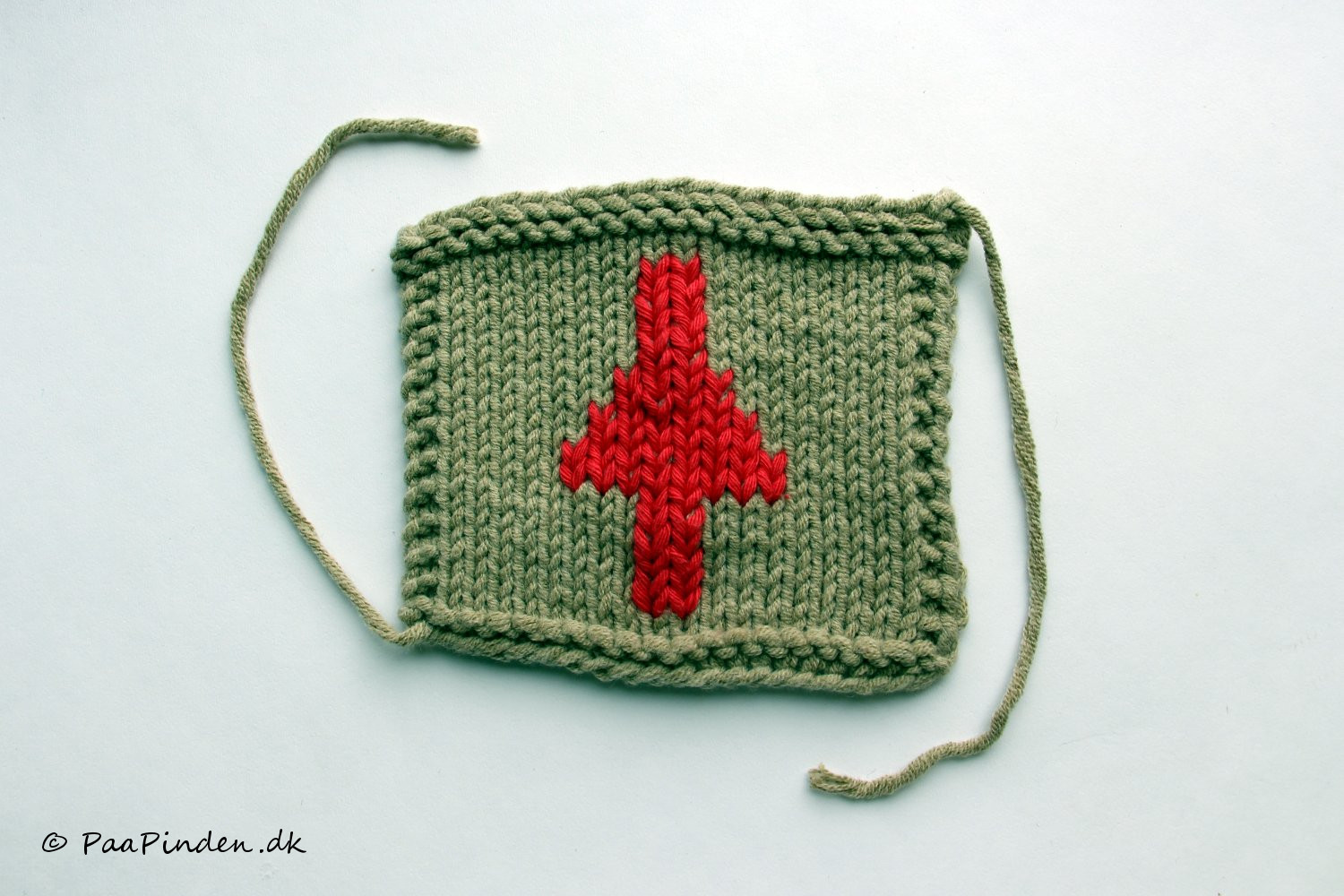Broderi med maskesting - retsiden Thumbnail
